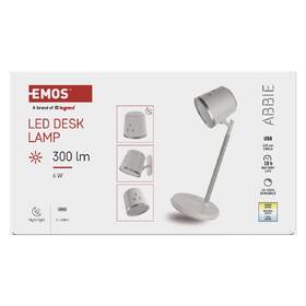 Stolní LED lampička EMOS ABBIE, 300 lm, stmívání, 6 W, studená/teplá/neutrální bílá bílá

 obrázek produktu 8 z 11