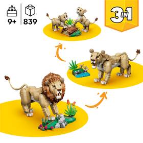 Stavebnice LEGO® Creator 3 v 1 31386 Divoká zvířata: Majestátní lev 

 obrázek produktu 8 z 8