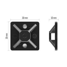 Páska EMOS SAMOLEPICÍ PATKA 30×30MM 3M TAPE, 25KS černá

 obrázek produktu 11 z 11