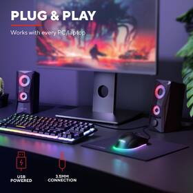 Reproduktory Trust GXT 606 Javv RGB-Illuminated 2.0 Speaker Set černé

 obrázek produktu 6 z 11