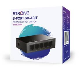Switch Strong SW5000M 5-Port Gigabit kovový

 obrázek produktu 12 z 12