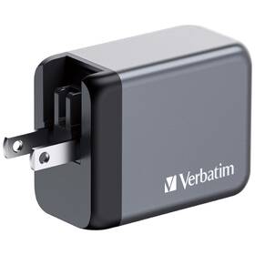Cestovní adaptér Verbatim GNC-65 GaN 65W, 2x USB-C PD 65W, 1x USB-A QC 3.0 stříbrný

 obrázek produktu 4 z 6