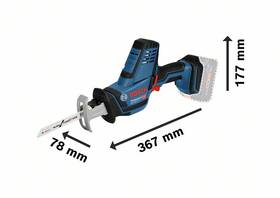 Pila ocaska Bosch Professional GSA 18 V-LI C (s baterií) 

 obrázek produktu 2 z 4