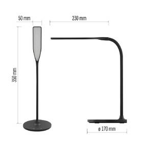 Stolní LED lampička EMOS OSCAR, 360 lm, stmívání, 5,5 W, studená/teplá/neutrální bílá černá

 obrázek produktu 8 z 10