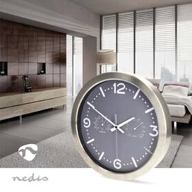 Nástěnné hodiny Nedis CLWA5226SS šedé

 obrázek produktu 2 z 3