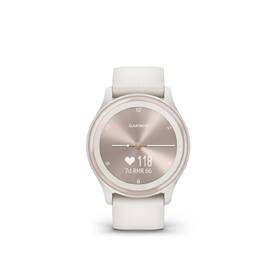 Chytré hodinky Garmin vívomove Sport - Peach Gold / White Silicone Band 

 obrázek produktu 2 z 7