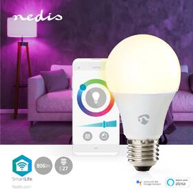Chytrá žárovka Nedis SmartLife klisik, Wi-Fi, E27, 806 lm, 9 W, RGB / Teplá - studená bílá 

 obrázek produktu 6 z 7