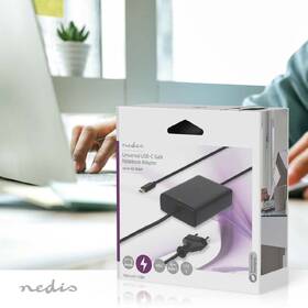 Napájecí adaptér Nedis GaN 45 W, univerzální, USB-C černý

 obrázek produktu 3 z 4
