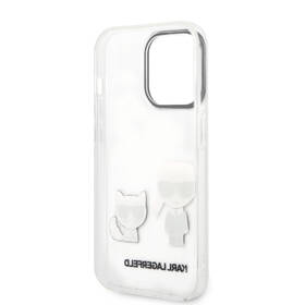 Kryt na mobil Karl Lagerfeld Ikonik Karl and Choupette na Apple iPhone 14 Pro průhledný

 obrázek produktu 3 z 4