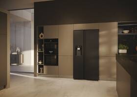 Americká lednice Haier HSW59F18EIPT černá barva
