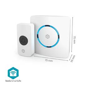 Zvonek bezdrátový Nedis SmartLife, Wi-Fi bílý

 obrázek produktu 10 z 13