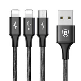 Kabel Baseus Rapid Series USB/Micro USB, 2x Lightning, 1,2m černý

 obrázek produktu 1 z 5