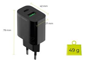 Nabíječka do sítě Mobile Origin PD20W MO12, 1x USB-A, 1x USB-C černá

 obrázek produktu 12 z 14
