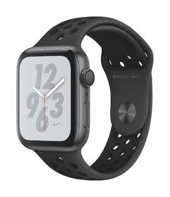 Chytré hodinky Apple Series 4 GPS 44mm pouzdro z vesmírně šedého hliníku - antracitový/černý sportovní řemínek Nike 

 obrázek produktu 1 z 2
