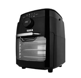 Fritéza horkovzdušná Tesla AirCook & Grill QG700 BLK, multifunkční černá barva
