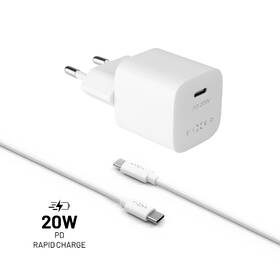 Nabíječka do sítě FIXED Mini USB-C PD 20W, MFI + USB-C kabel 1m bílá

 obrázek produktu 1 z 6