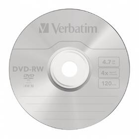 Disk Verbatim DVD-RW SERL 4,7GB, 4x, jewel case 5 ks 

 obrázek produktu 2 z 2