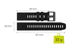 Řemínek Mobile Origin Easy Strap Watch 22mm černý

 obrázek produktu 3 z 6