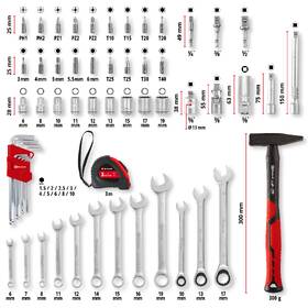 Sada nářadí Einhell E-Case (80ks) 49370570 

 obrázek produktu 3 z 7