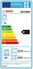 Kompaktní trouba Bosch CSG7584B1 černá barva
