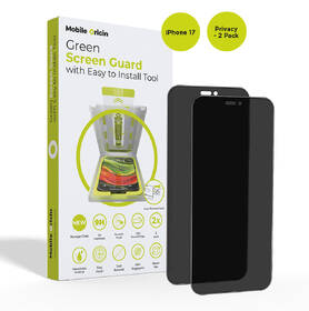 Tvrzené sklo Mobile Origin Screen Guard Privacy with easy applicator na Apple iPhone 17 (2 ks) 

 obrázek produktu 9 z 9