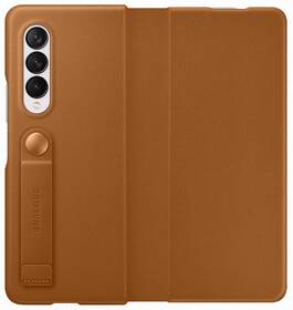 Pouzdro na mobil flipové Samsung Leather Flip Cover Galaxy Z Fold3 hnědé

 obrázek produktu 2 z 7