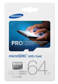Paměťová karta Samsung 64GB UHS-I U1 (90MB/s) + adapter 

 obrázek produktu 3 z 3