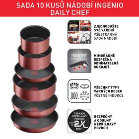 Sada nádobí Tefal L3989402, 10 ks 

 obrázek produktu 3 z 9