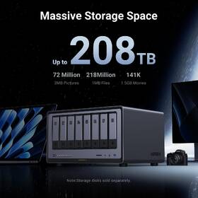 Datové úložiště (NAS) UGREEN NASync DXP8800 Plus šedé

 obrázek produktu 1 z 6