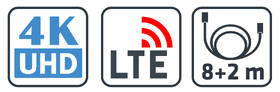 Anténa pokojová Evolveo Xany 2in1, aktivní venkovní/pokojová DVB-T2, LTE filtr 

 obrázek produktu 7 z 8