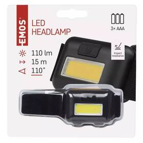 Čelovka EMOS P3537, COB LED, 110 lm, 3x AAA 

 obrázek produktu 4 z 5