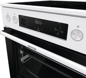 Sklokeramický sporák Gorenje GECS6C70WPA bílá barva
