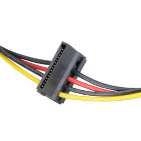 Kabel AKASA 4pin Molex na  2x SATA 30cm 

 obrázek produktu 3 z 3