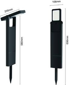 Venkovní svítidlo IMMAX SUN SLANT, 2W, PIR černé

 obrázek produktu 2 z 5