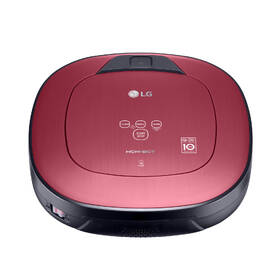 Robotický vysavač LG VR86010RR Dual Eye 2.0™, Daily Carpet Care+ červená barva
