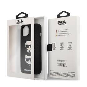 Kryt na mobil Karl Lagerfeld Saffiano Karl and Choupette Heads na Apple iPhone 13 mini černé

 obrázek produktu 5 z 5