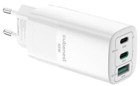 Nabíječka do sítě Cubenest S3D0 GaN, 1x USB, 2x USB-C PD, 65 W bílá

 obrázek produktu 2 z 2