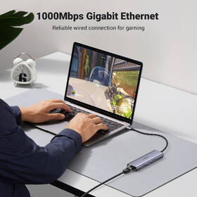 USB Hub UGREEN 7-in-1 4K HDMI USB-C šedý

 obrázek produktu 4 z 8