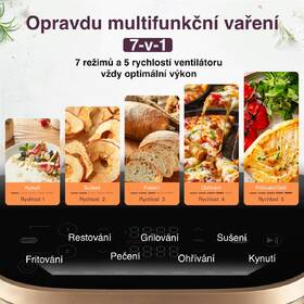 Fritéza horkovzdušná COSORI Turbo Tower, 10,8 l černá barva
