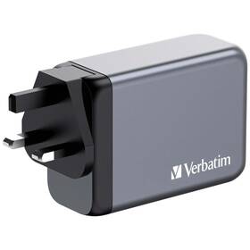Cestovní adaptér Verbatim GNC-240 GaN, 240W, 3x USB-C PD, 1x USB QC šedý

 obrázek produktu 3 z 4