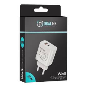 Nabíječka do sítě Obal:Me USB-A/USB-C 25W bílá

 obrázek produktu 4 z 5