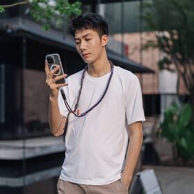 Popruh na krk PGYTECH LinkGo Phone Photography Strap Braided šedý/fialový

 obrázek produktu 1 z 2
