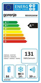 Chladnička Gorenje RB 3092 ANW bílá

 obrázek produktu 1 z 5