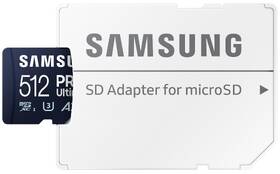 Paměťová karta Samsung 512GB UHS-I U3 (200R/130W) + SD adaptér 

 obrázek produktu 2 z 6