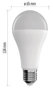 Chytrá žárovka EMOS GoSmart A65 14 W E27 ZigBee RGBCCT 

 obrázek produktu 3 z 4