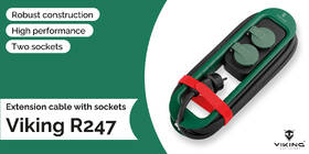 Kabel prodlužovací Viking 2× zásuvka, IP44, 4,7m černý/zelený

 obrázek produktu 6 z 6