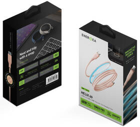 Kabel Energea Helix 60 magnetický USB-C na USB-C (60 W) růžový

 obrázek produktu 1 z 1
