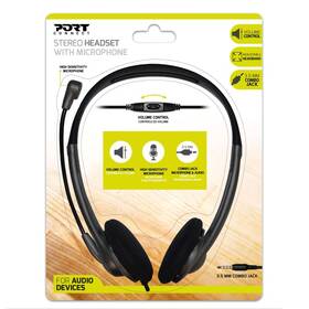 Headset PORT CONNECT Stereo 3,5 mm jack černý

 obrázek produktu 6 z 6