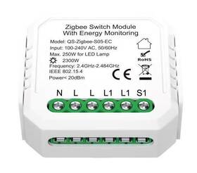 Modul IMMAX NEO SMART kontroler s měřením spotřeby V6 1-tlačítkový Zigbee 3.0, TUYA 

 obrázek produktu 3 z 4