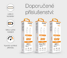 Nabíječka do sítě Aligator GaN, PD 65W, 2xUSB-C + USB bílá

 obrázek produktu 4 z 4